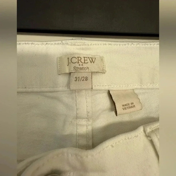 J Crew White Jeans Size 31/28 Stretchy - Picture 3 of 5